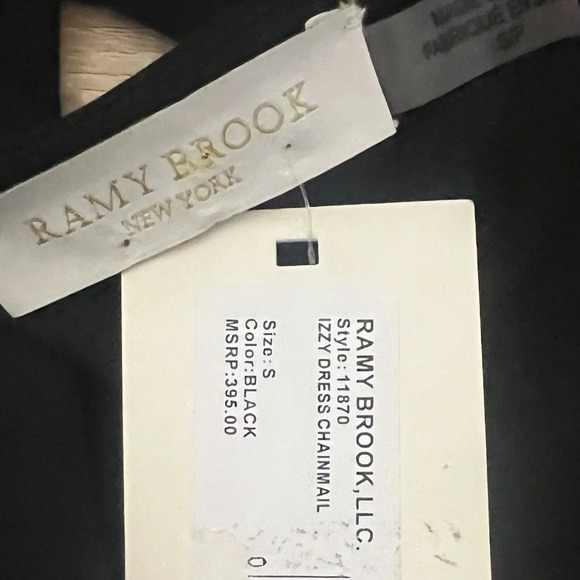 Ramy Brook black dress size S izzy chainmail dress cocktail party dress - Picture 11 of 12